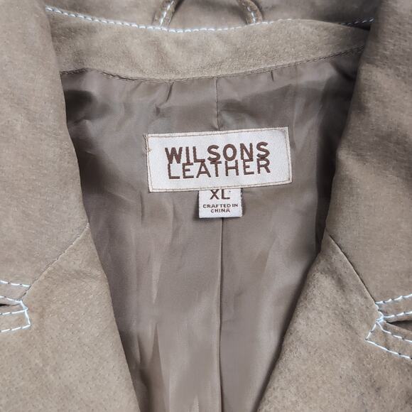 Wilson Leather Jacket Adult Extra Large Brown Suede Button Western Classiccore - Picture 2 of 7